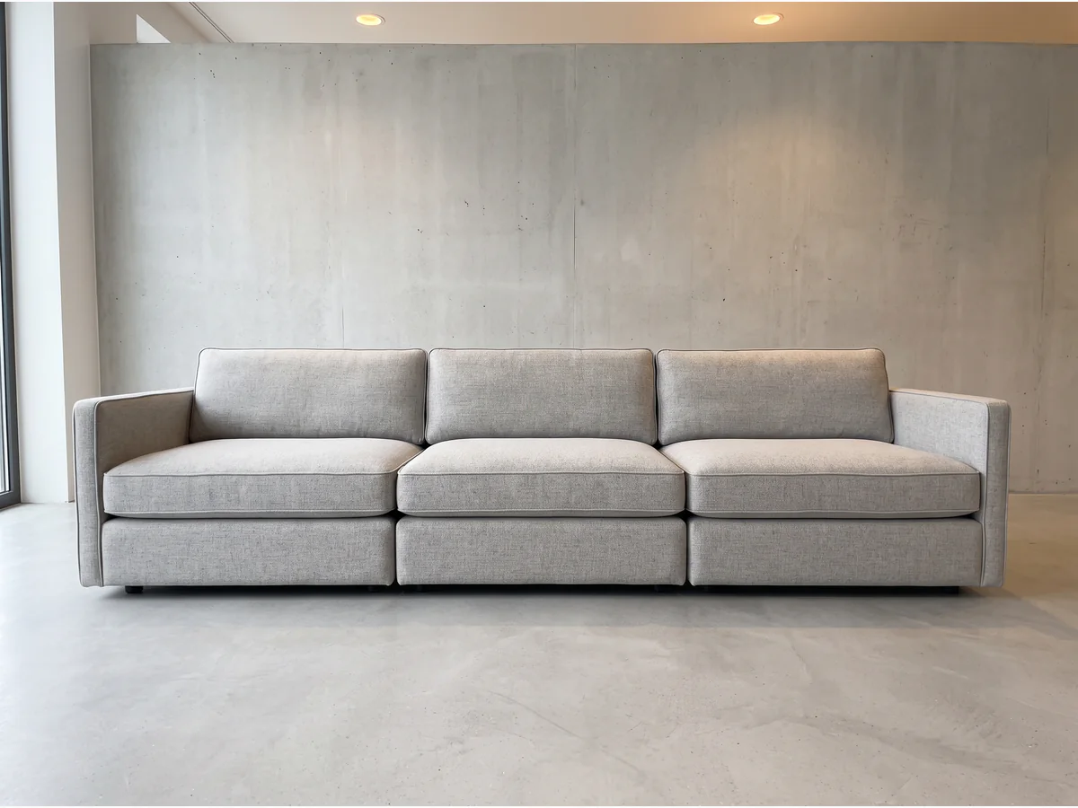 Sillón 3 Cuerpos Modular Puerto Norte en vista frontal, fabricado en Rosario